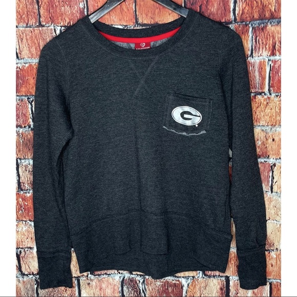 Georgia Bulldogs Uga Dawgs Womens Gray 